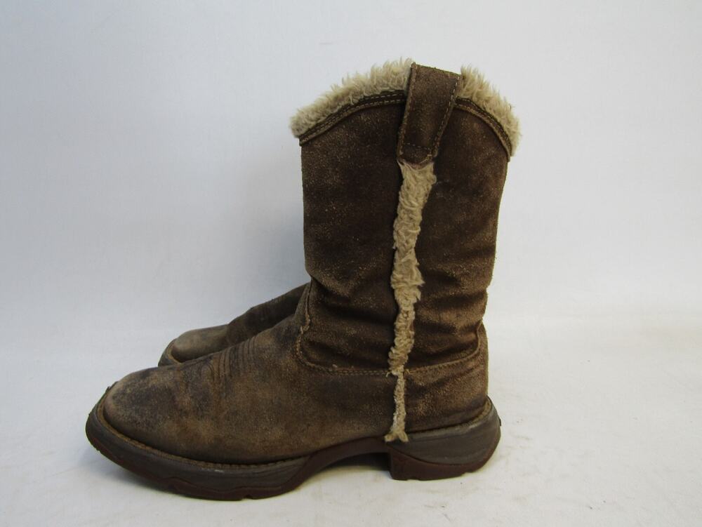 DURANGO Womens Size 7 M Brown Suede Cowboy Western Boots